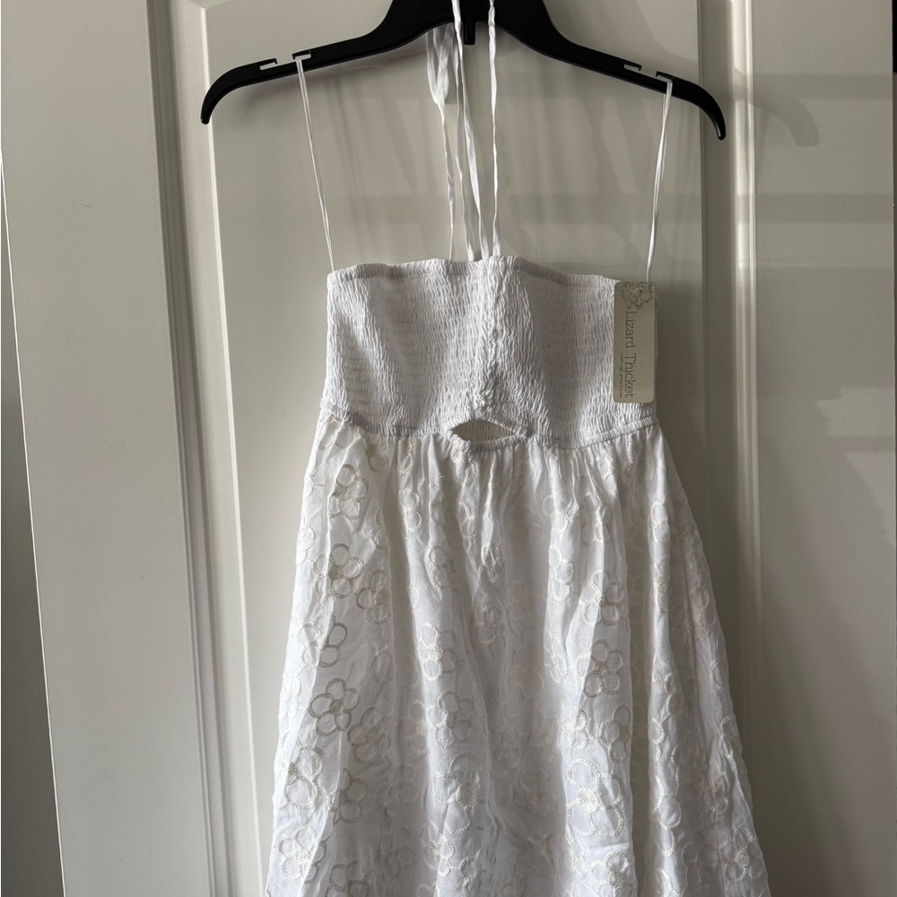 Lizard Thicket White Mini Dress